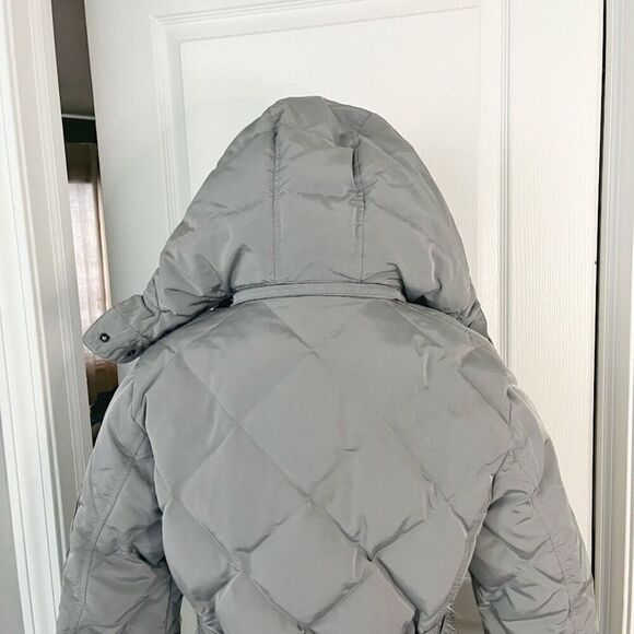 Burberry Weatherproof Puffer Goose Down Belted Pocket Nova Check Hooded Coat - Picture 6 of 14